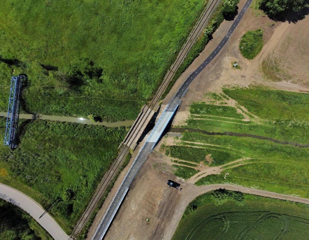 Cyklotrasa  Holíč - Skalica - Straßen- und Brückenbau