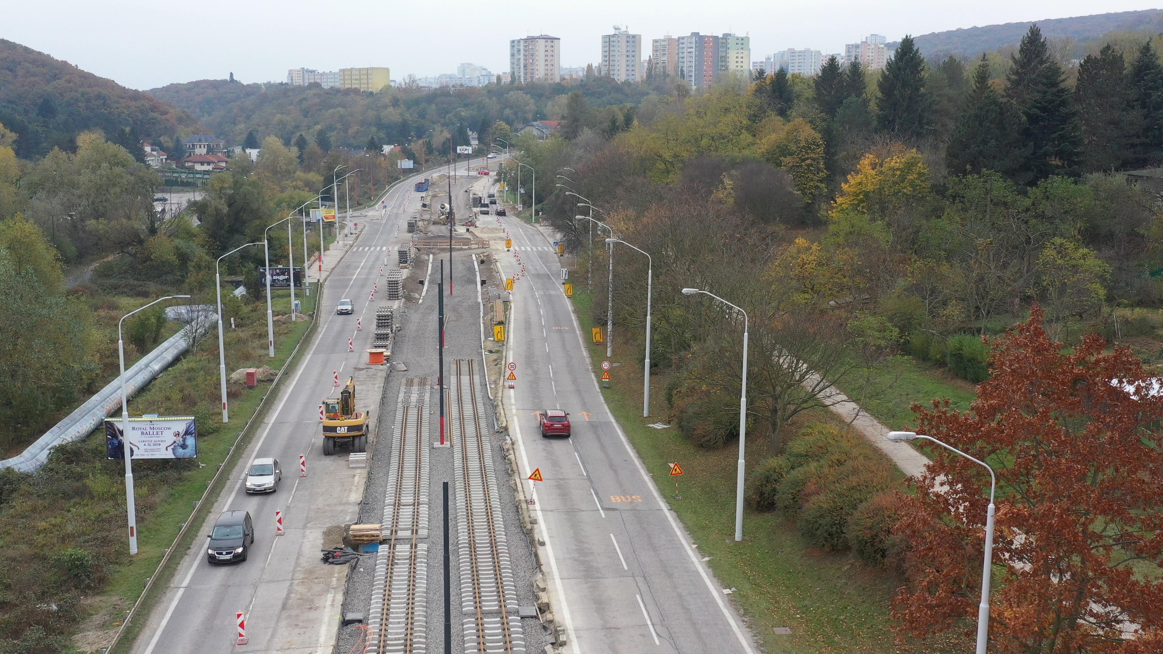 Modernizácia električkových tratí - Dúbravsko - Karloveská radiála - Bahnbau