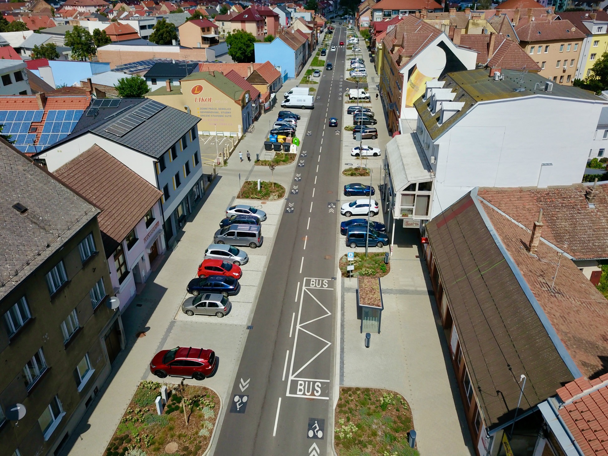 Hodonín – stavební úpravy ul. Měšťanská - Straßen- und Brückenbau