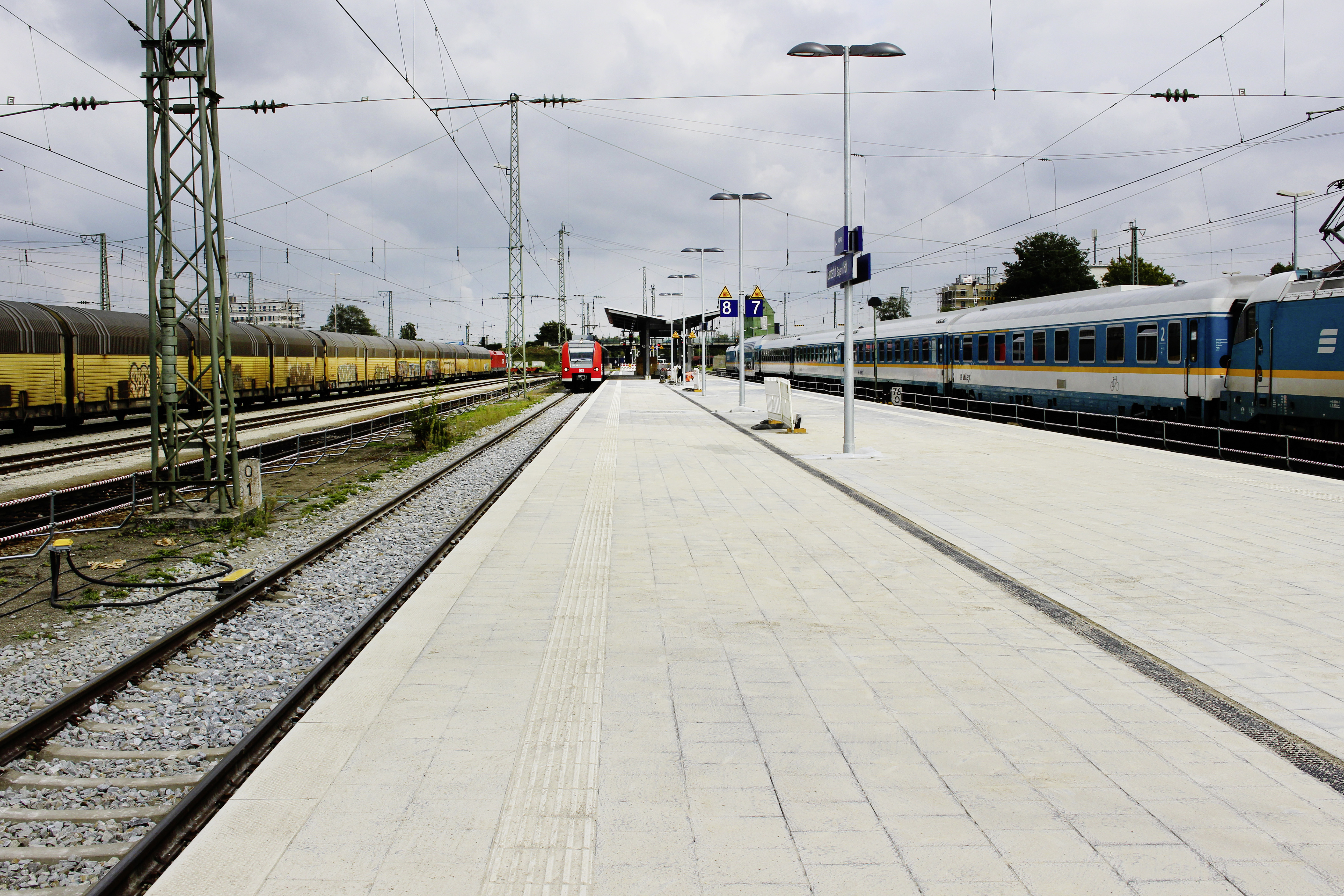 Bahnsteig, Landshut - Tiefbau