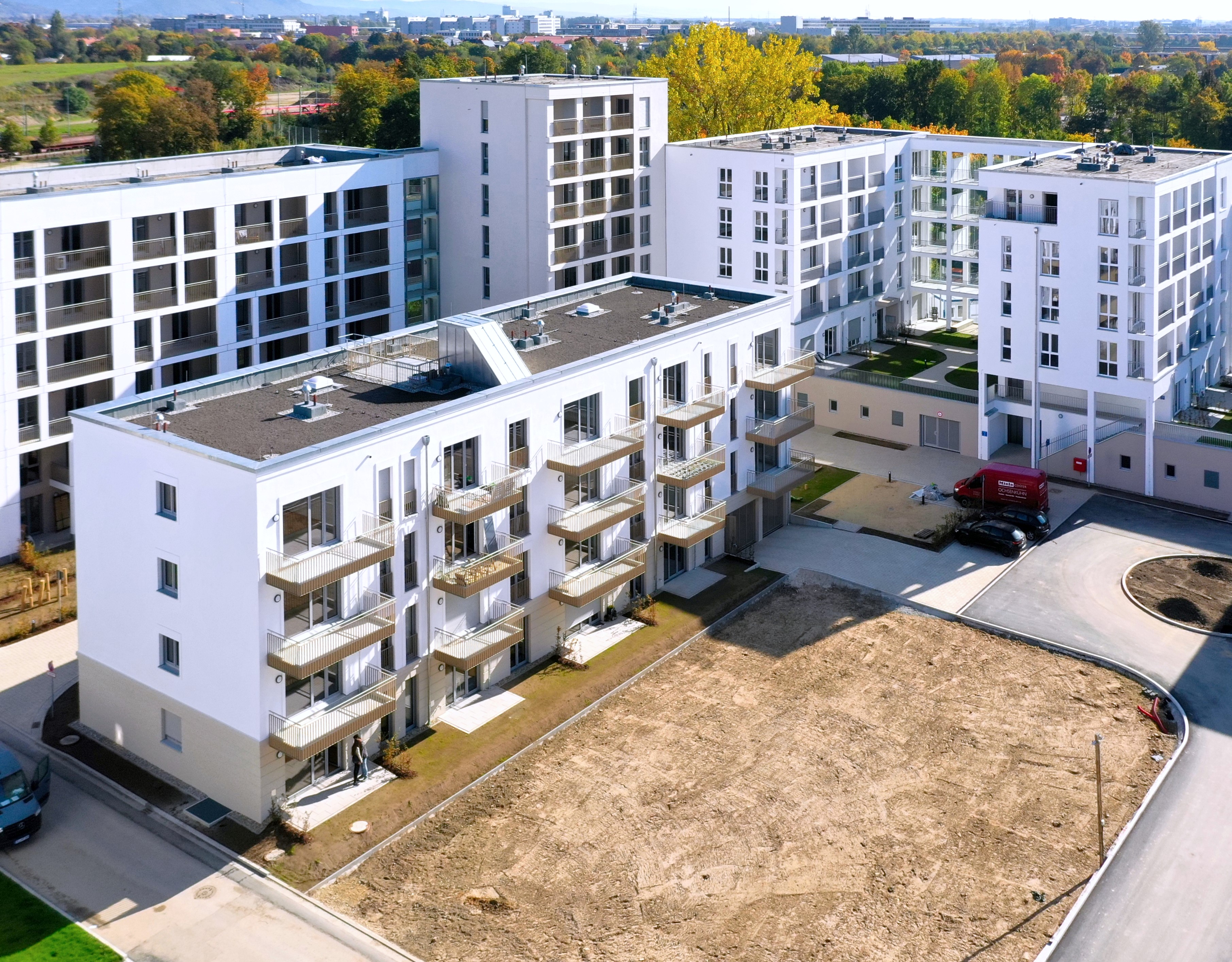 Wohnbau, Wohnen am Kunstpark, Regensburg - Hochbau