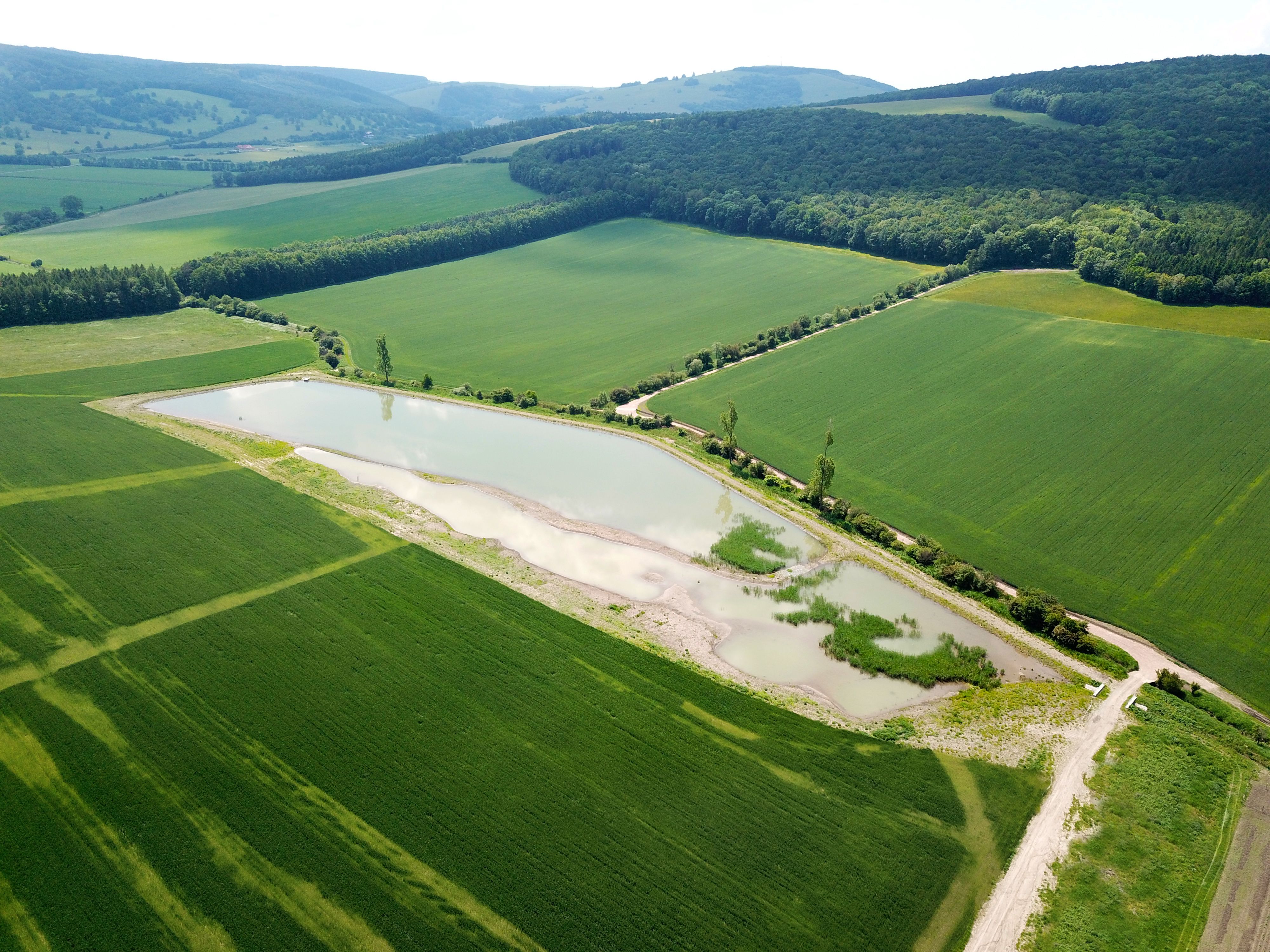 Kuželov – vybudování krajinotvorné nádrže - Tiefbau
