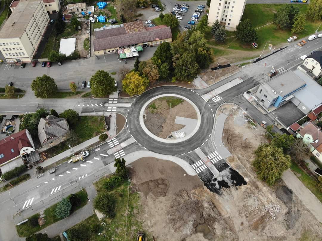 Kutná Hora - okružní křižovatka  - Straßen- und Brückenbau