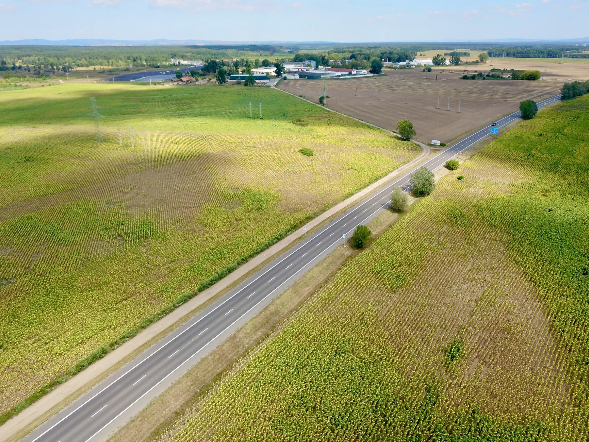 Silnice I/55 – oprava krytu vozovky na úseku Hodonín–Rohatec - Straßen- und Brückenbau