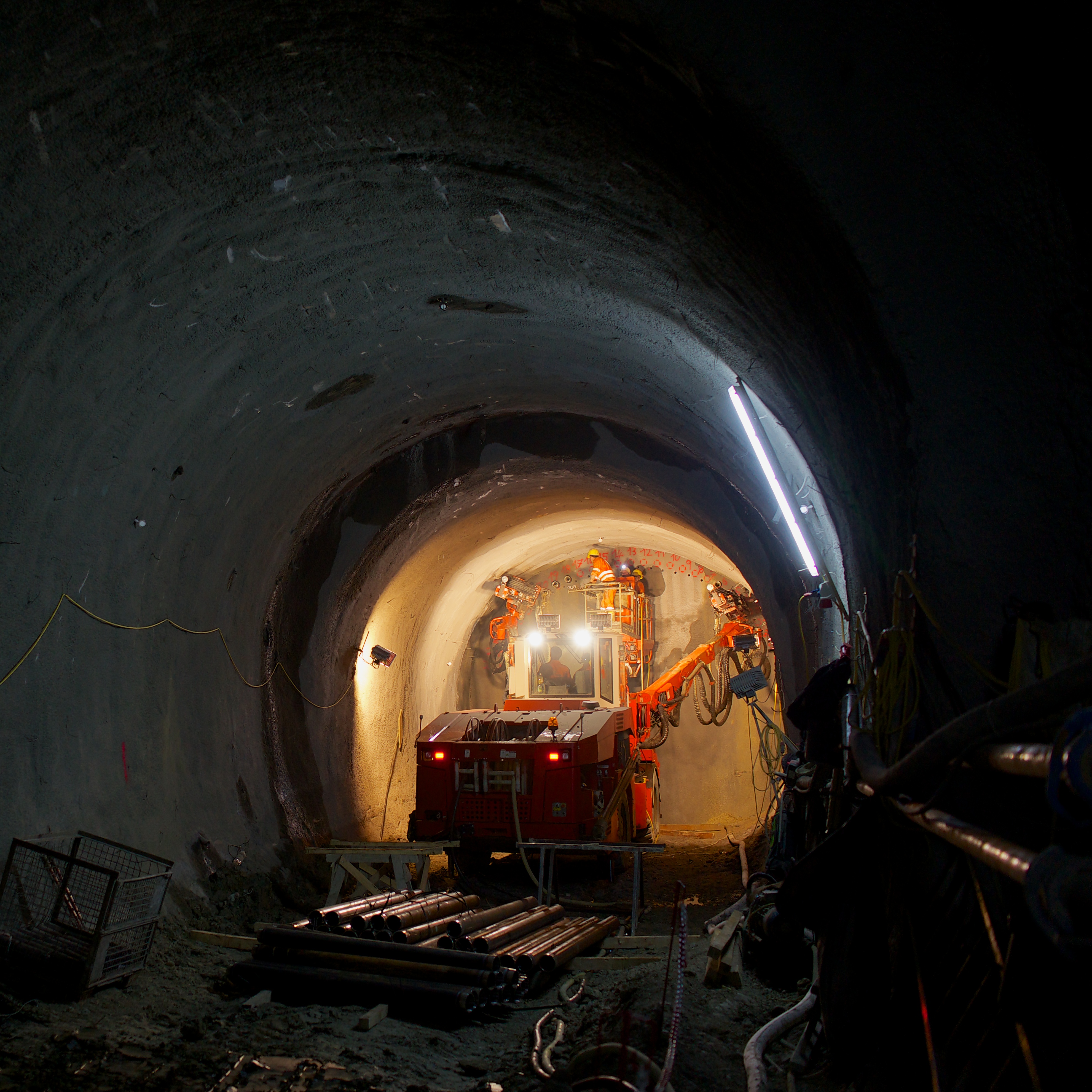 U-Bahn Wien - Baulos U1-8 Alaudagasse - Tunnelbau