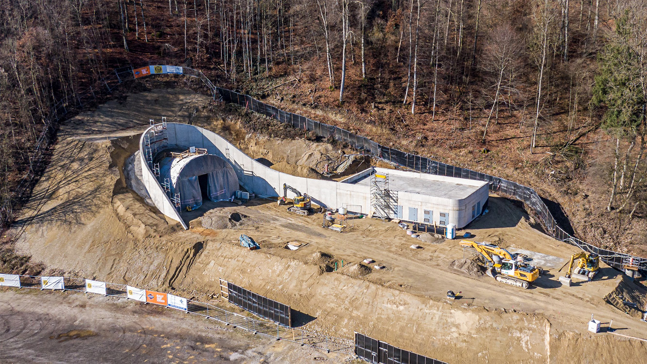 Tunnel Altenmarkt Betriebsgebäude, Trostberg - Tunnelbau