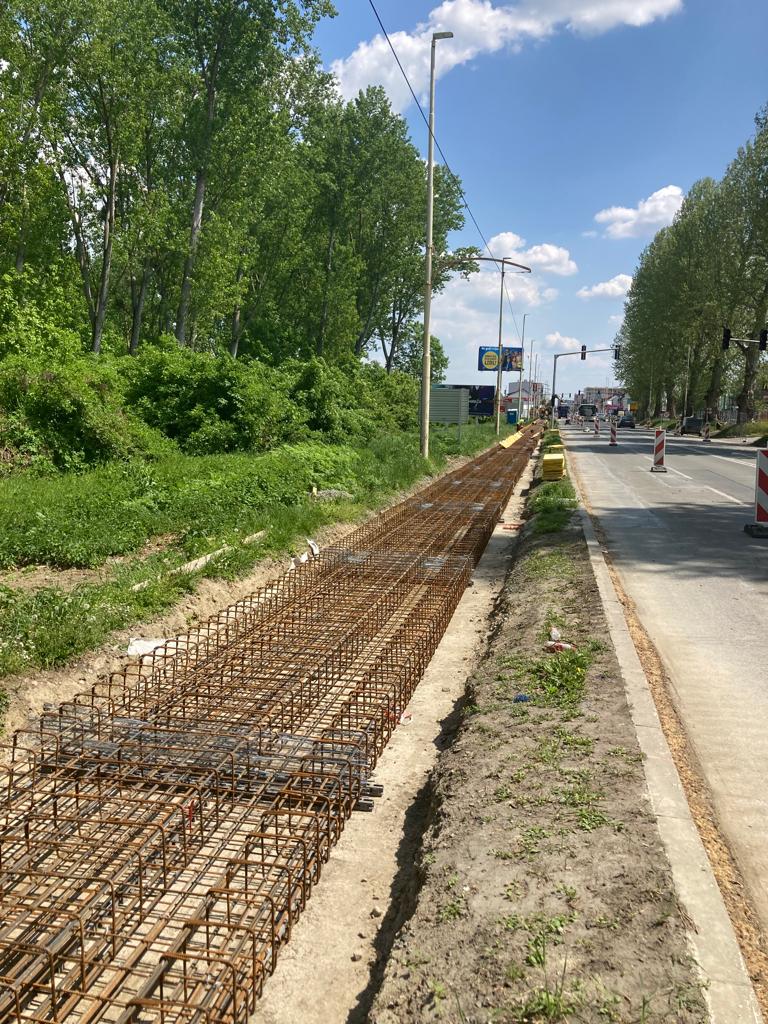 Građevinski radovi na modernizaciji tramvajske pruge i tramvajskih stajališta - Tiefbau