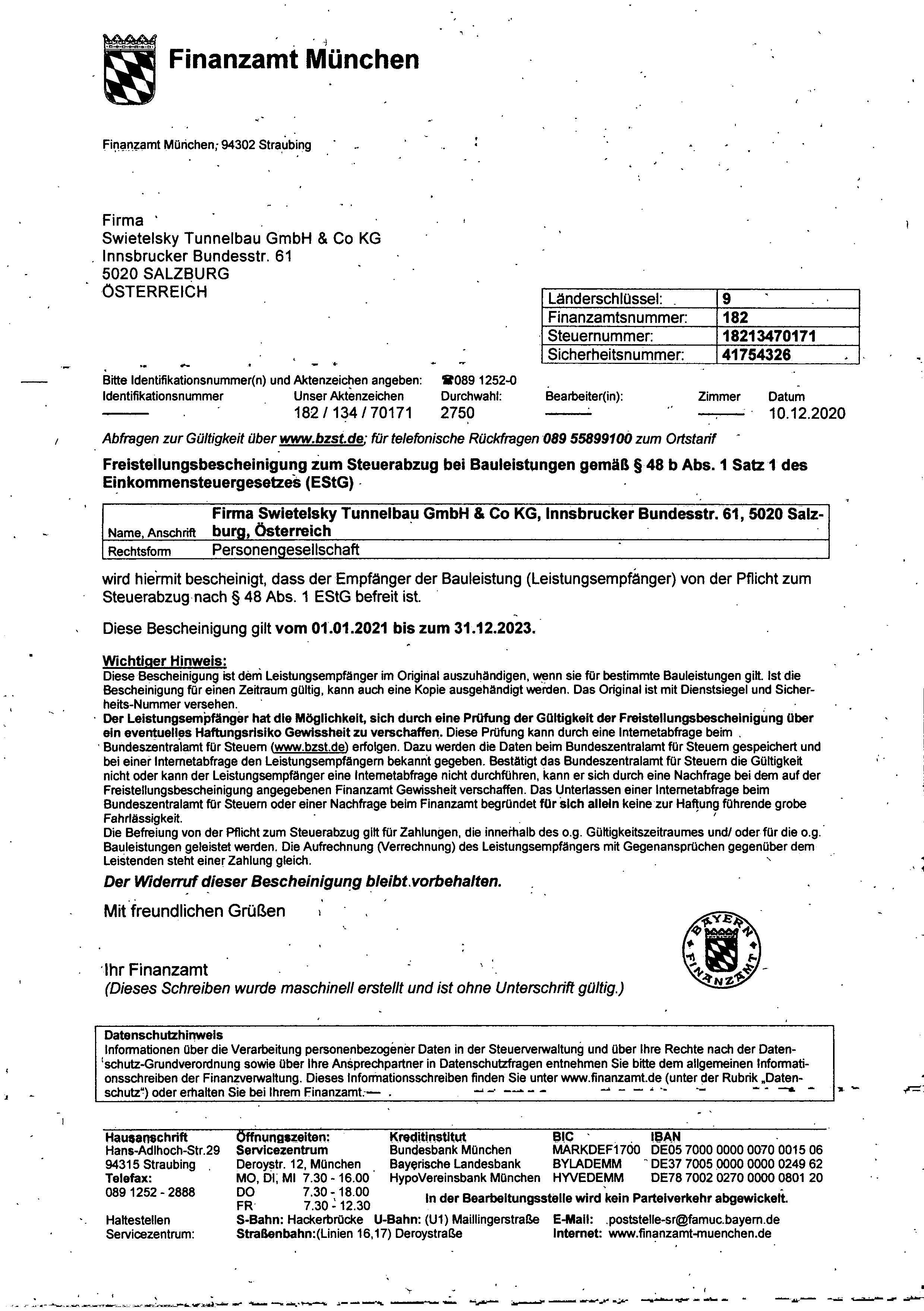 AT130-Swie Tunnelbau Freistellungsbescheinigung bi 31.12.2023 (1)