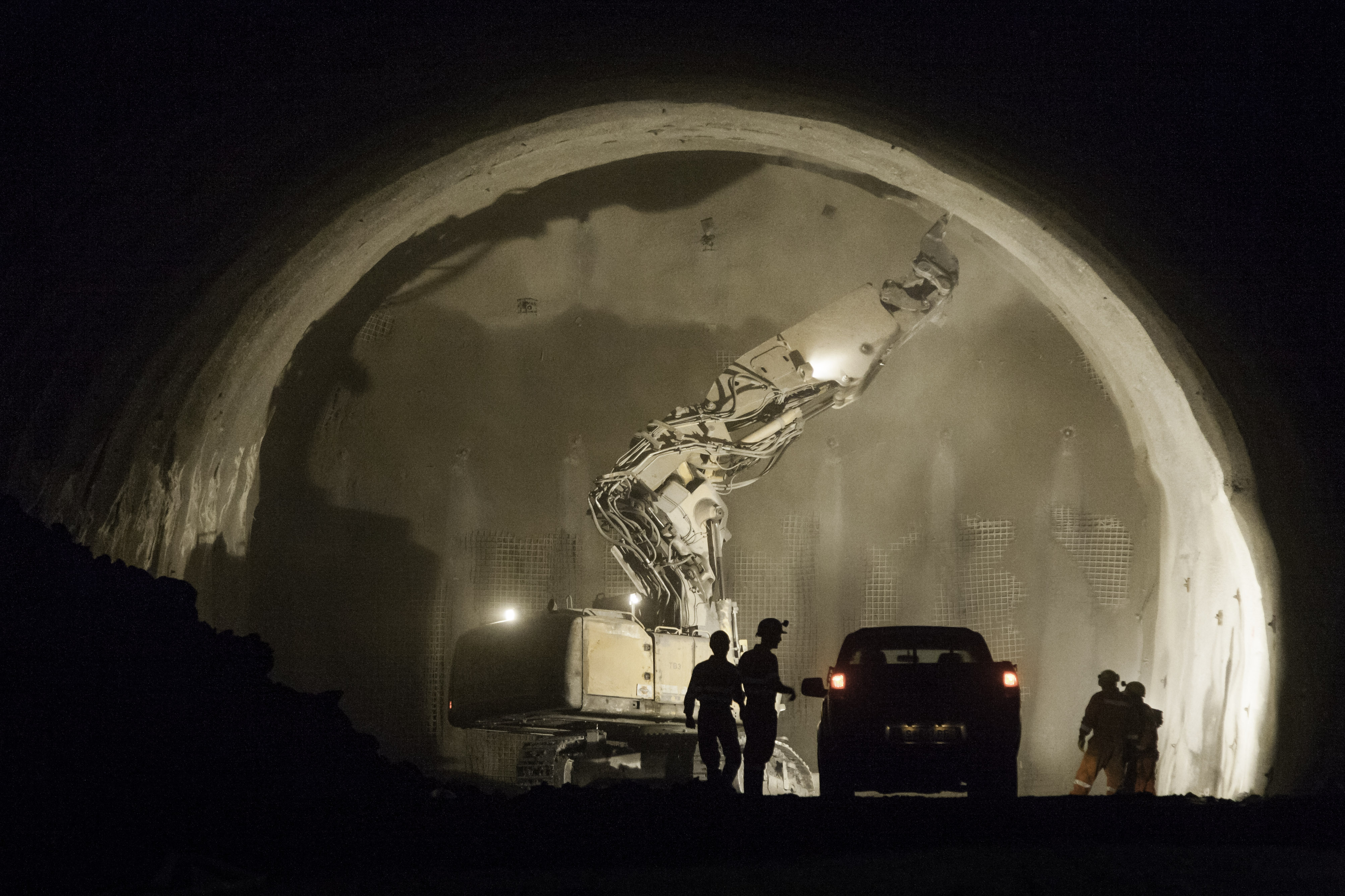Brenner Basistunnel - Erkundungstunnel Wolf 2 - Tunnelbau