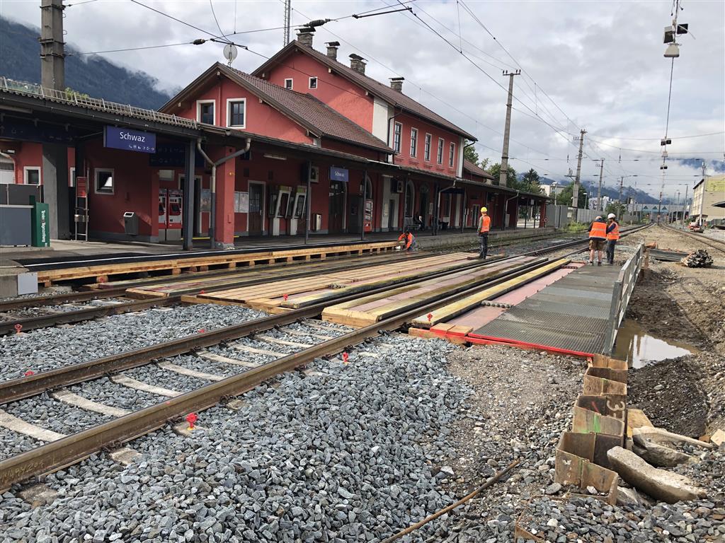 Bahnhofsumbau Schwaz - Bahnbau