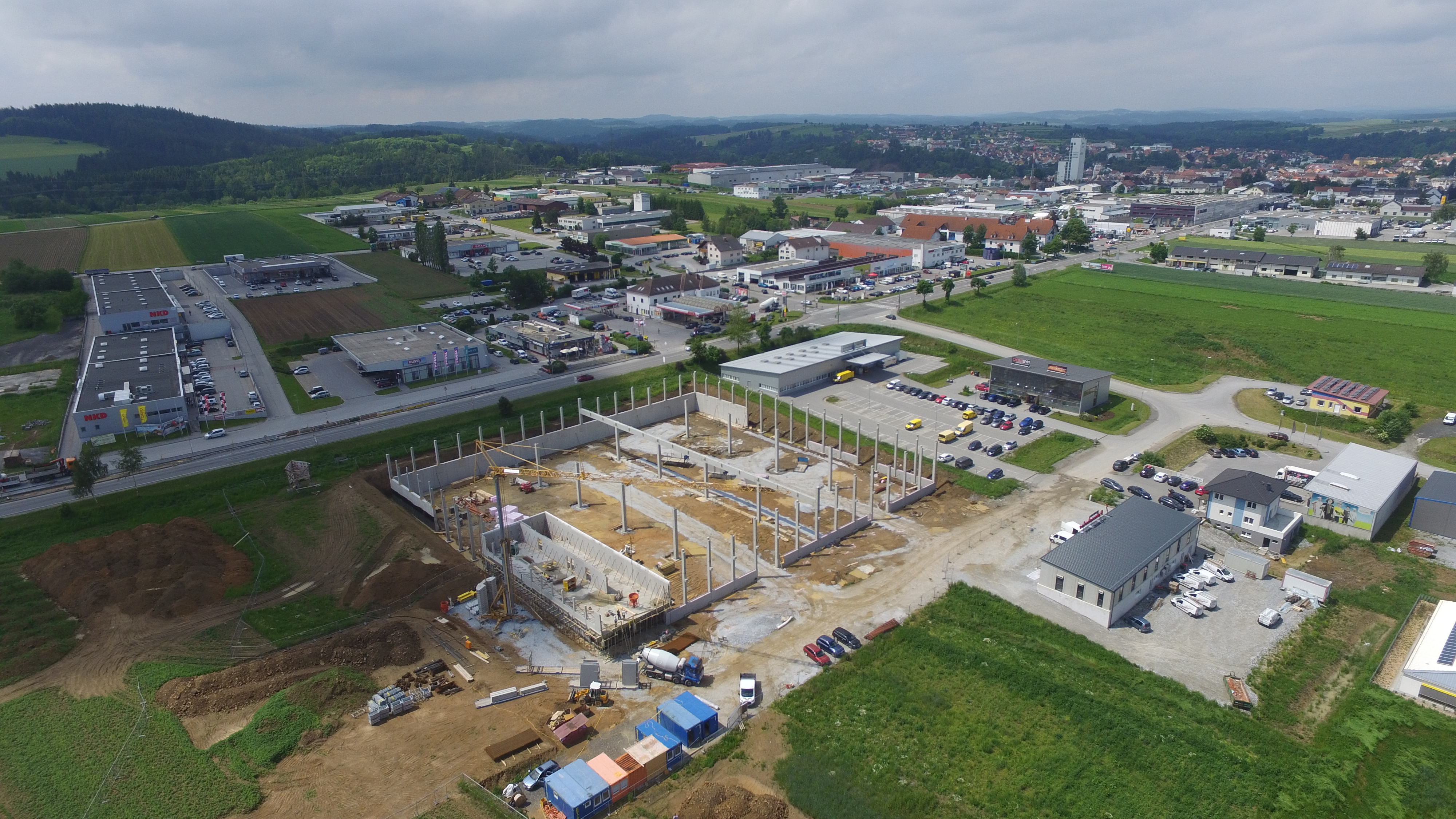 Privatbrauerei Zwettl - Neubau Halle  - Hochbau