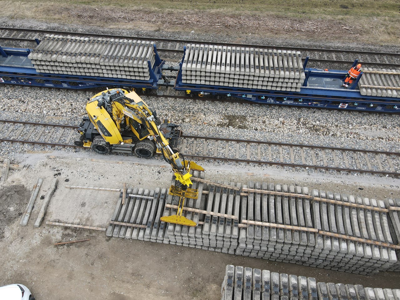 Schwellenwagen Beladen Bayern Bahn 3 Schwellenwagen Beladen Bayern Bahn 3