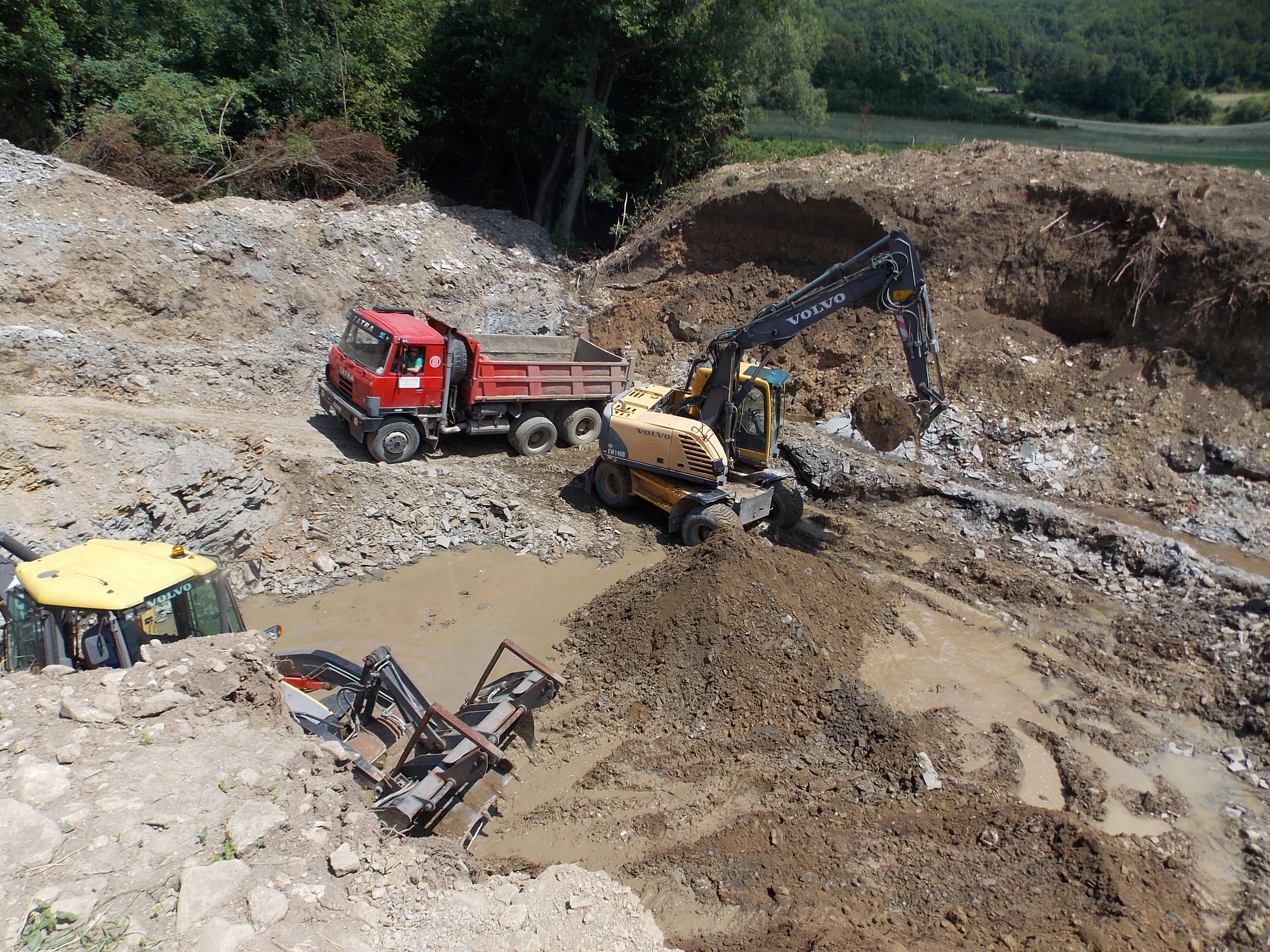 Opatrenie na prítokoch Handlovky – potok Horeňovo - Tiefbau