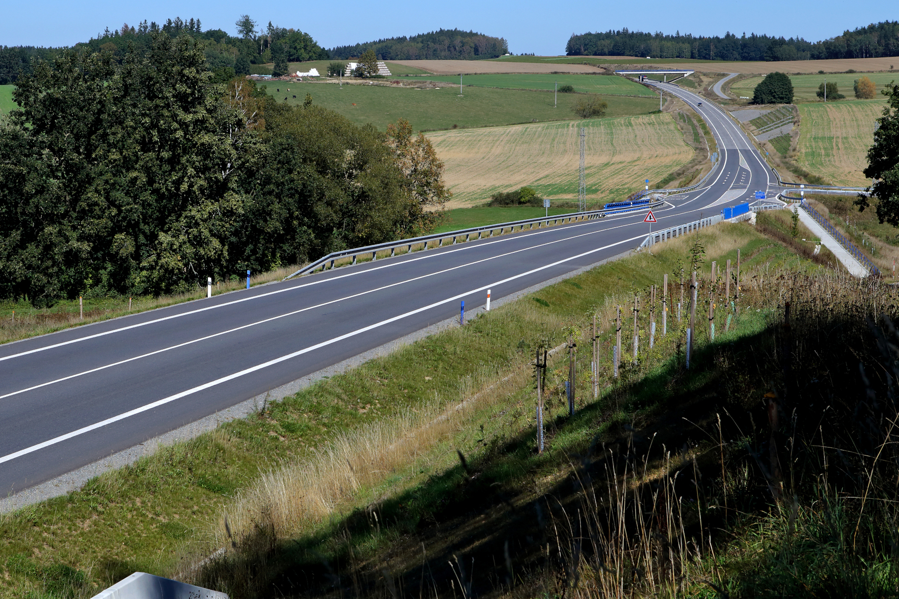 Silnice I/34 – výstavba úseku Ondřejov–Božejov–Pelhřimov - Straßen- und Brückenbau