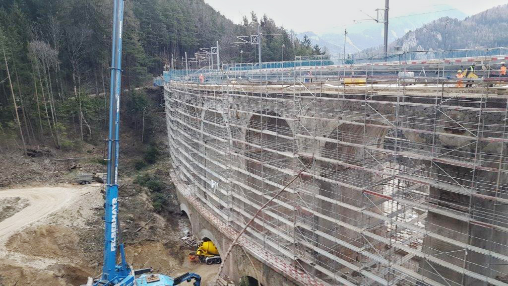 Brückenbau, Gamperl-Viadukt, Semmering - Straßen- und Brückenbau